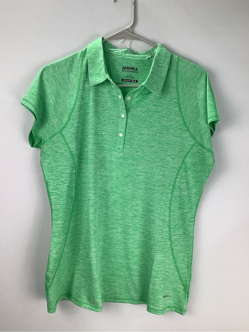 ANNIKA Cutter & Buck Women's Golf Polo Performance Top size L‎